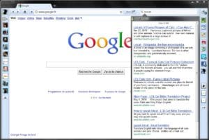 La recherche Google sous RockMelt Test : RockMelt, le navigateur social