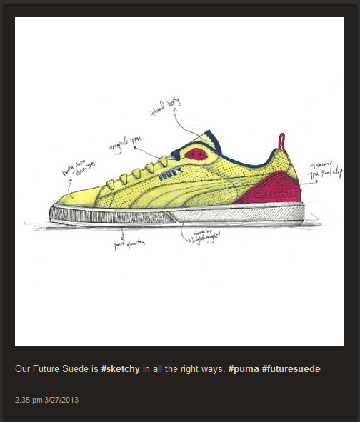 Puma présente ses futures chaussures Animer son compte Instagram