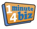 logo 1 minute 4 biz - video d’entreprise