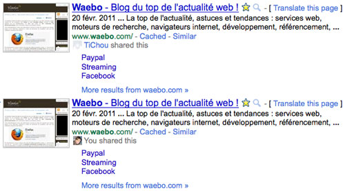 Google recherche sociale