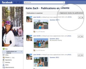 Facebook : identification sur les publications