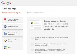 Créer une page pour Google Plus