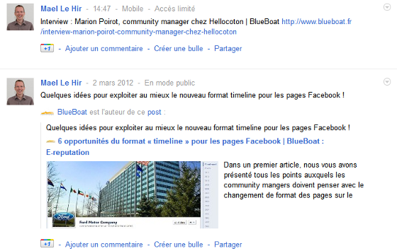 Mise à jour de Google Plus grâce à TwooglePlus