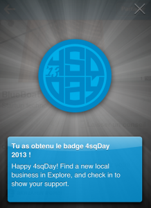 Badge 4sq Day 2013