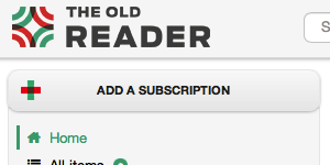 The Old Reader : agrégateur de flux RSS