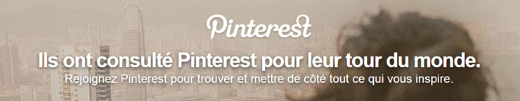 accueil pinterest