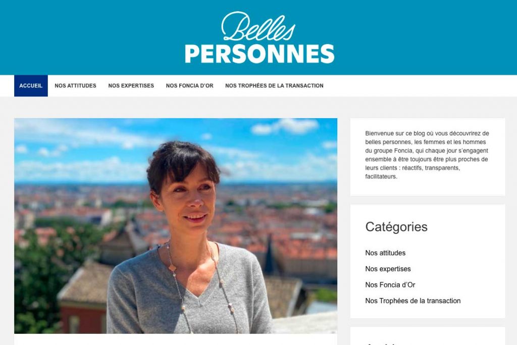 Belles Personnes, le blog qui valorise les collaborateurs de Foncia