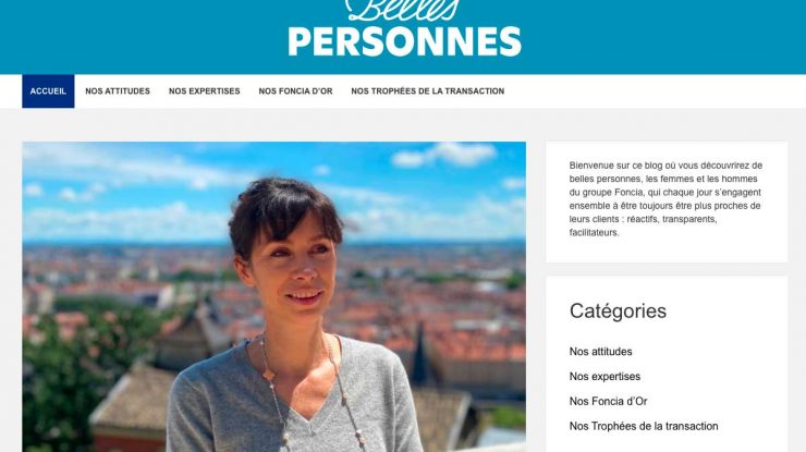 Belles Personnes, le blog qui valorise les collaborateurs de Foncia