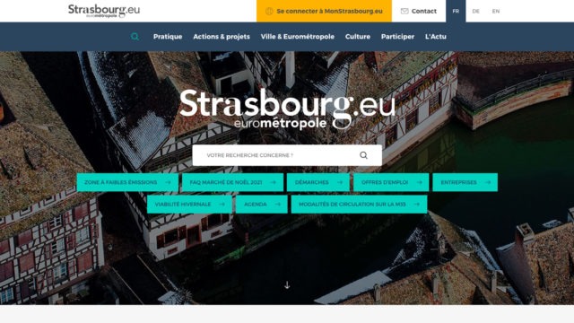 Portail web de la ville de Strasbourg