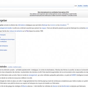 Veille, e-réputation, médias sociaux et community manager dans Wikipédia